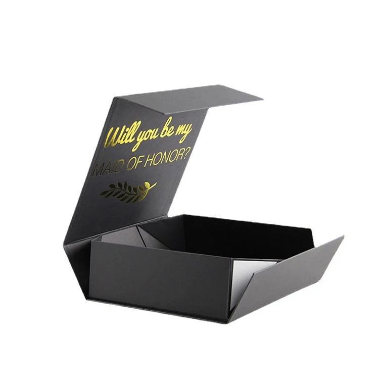 Customized High Quality Package Magnetic Packaging Cardboard Folding Paper Boxes with Ribbon