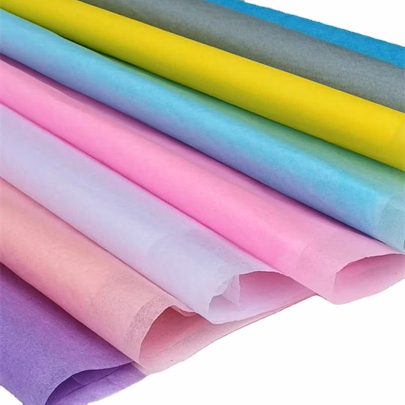 Custom 17g Tissue Paper Eco Friendly One Side Printing Gold Logos Gift Wrapping Paper