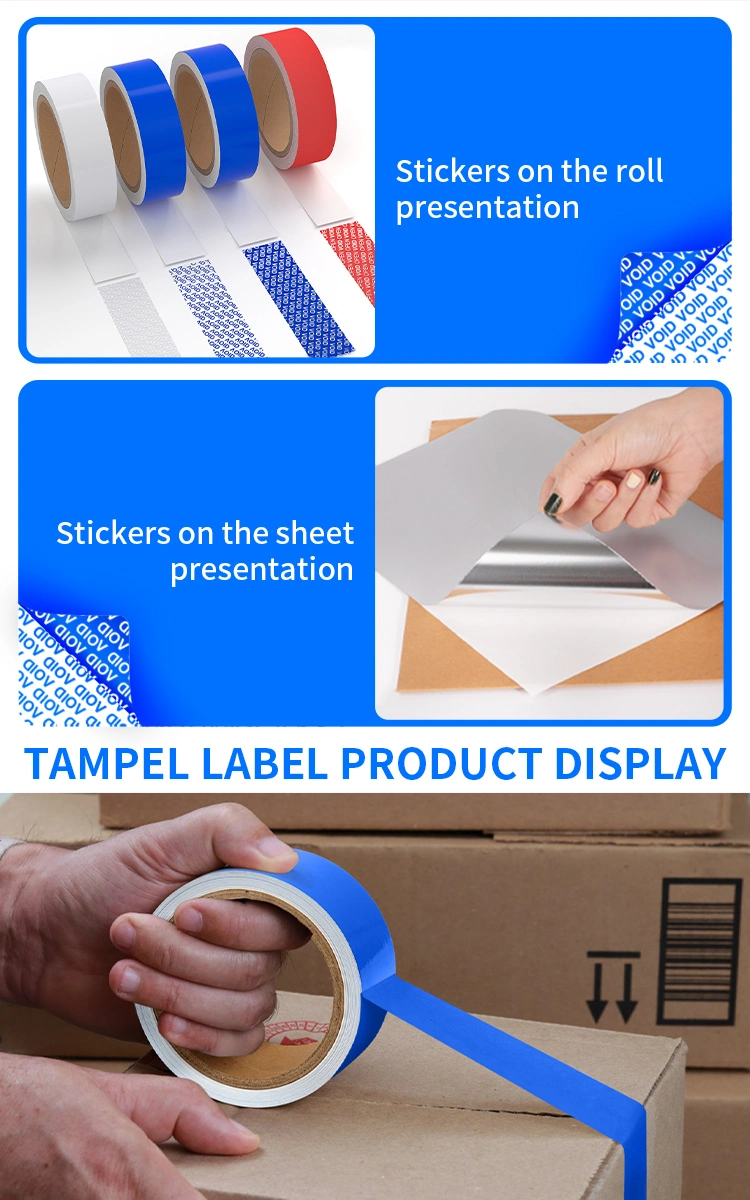 Vinyl Waterproof 3D Round Hologram Warranty Void Sticker Label Kiss Cut Custom Holographic Laser Security Void Sticker Paper