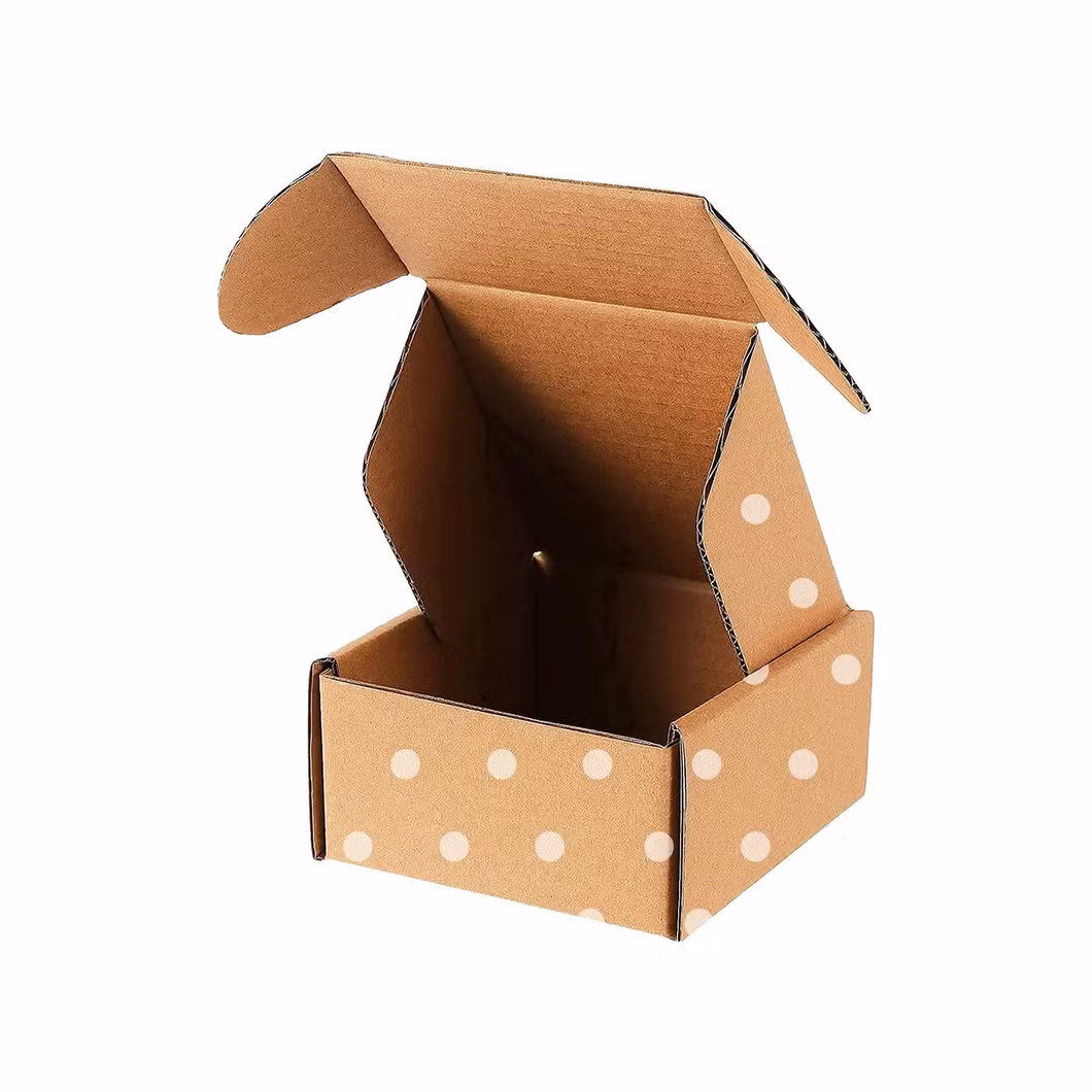 Eco-Friendly Recycle Brown Kraft Paper Folding Mailer Box Corrugated Cardboard Box Custom Logo Shipping Boxes