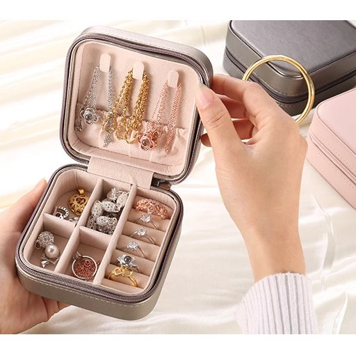 Wholesale Trade Personalized Travel Jewelry Case Earrings Rings Necklaces Jewelry Box