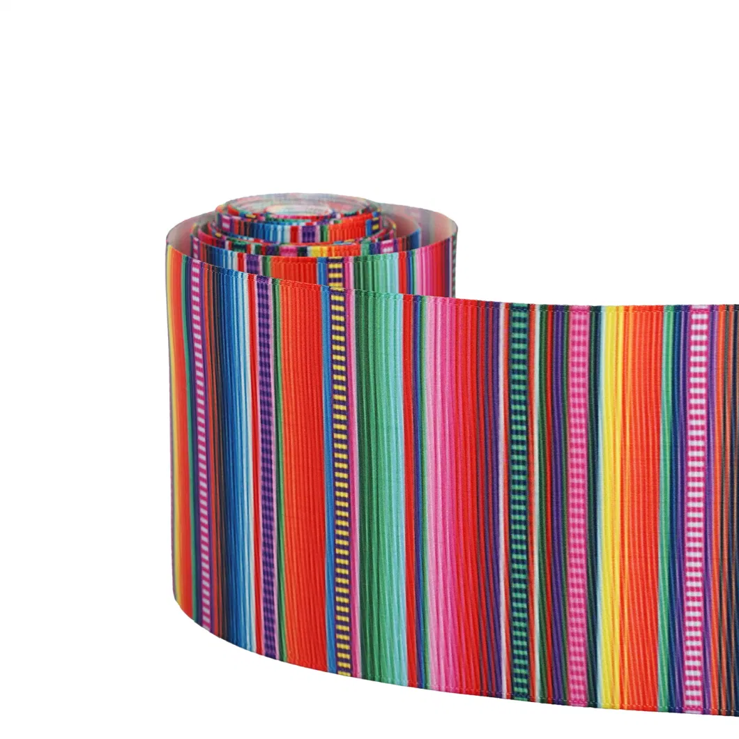 Factory Direct Sales Thread Belt Heat Transfer Mexican Style Decorative Ribbon Gift Packaging Belt Clothing Accessories Wholesale