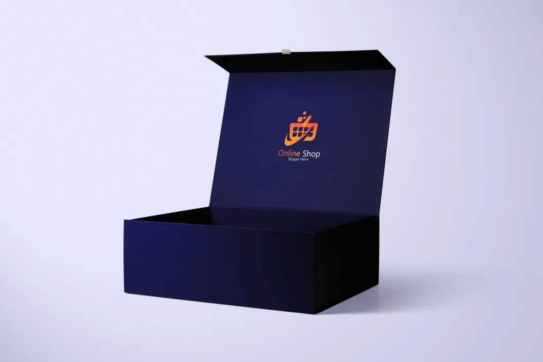 Flat Magnetic Paper Cardboard Gift Packaging Folding Box with Logo Food Grade