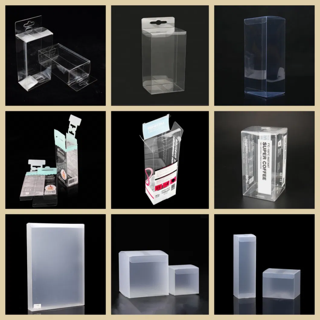 Clear Acetate Plastic Packing Box for Small Business Custom Foldable PVC Box