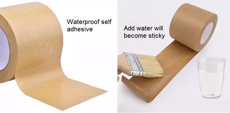 High Quality Carton Sealing Packaging Writable Self Adhesive Kraft Paper Tape