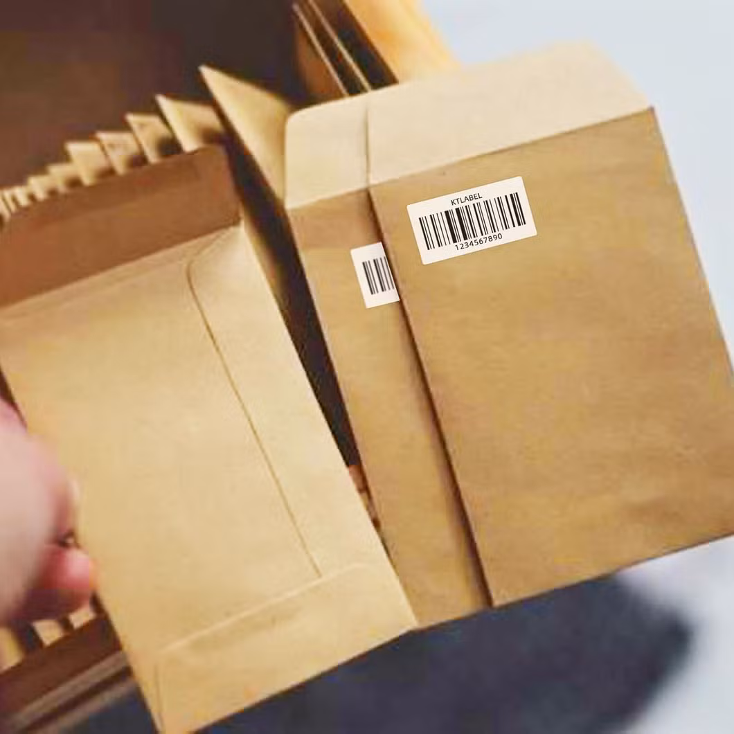 China Factory Wholesale Custom 3&prime;&prime;x1&prime;&prime; 1000PCS/Roll Office Smart Direct Thermal Blank White Shipping Barcode Labels, Waterproof Oilproof Scratch Proof