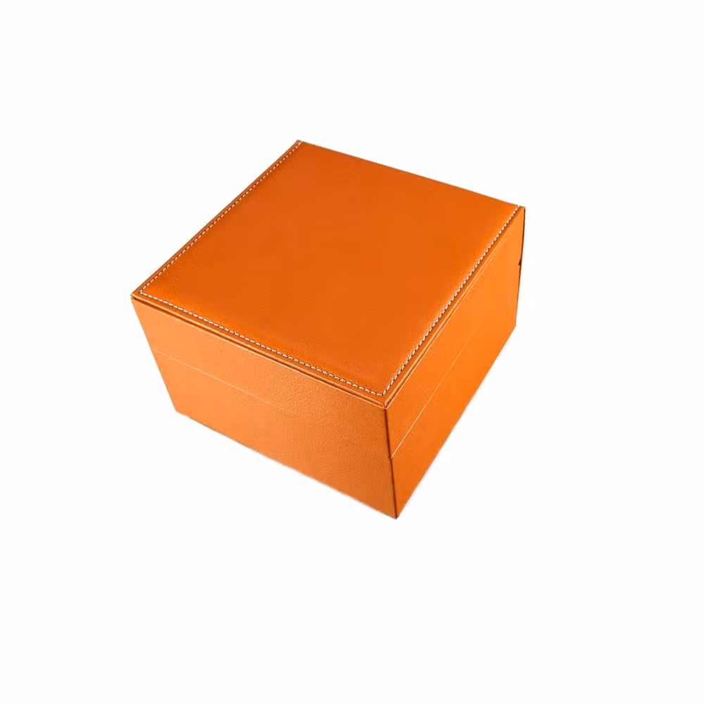 Custom Printed PU Leather Watch Box Luxury Watch Gift Package with Logo Personalized Handmade Waterproof Jewellery Watch Case Box with Pillow