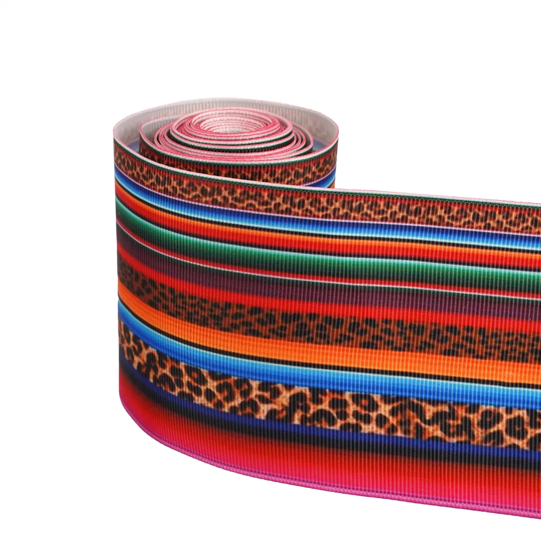 Factory Direct Sales Thread Belt Heat Transfer Mexican Style Decorative Ribbon Gift Packaging Belt Clothing Accessories Wholesale