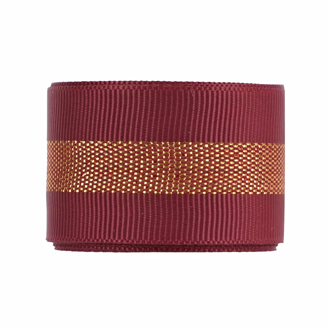 Wholesale Gold, Silver and Onion Ribbed Ribbon Gift Packaging Wedding Candy Shower Kit Gift Box Decorative Ribbon