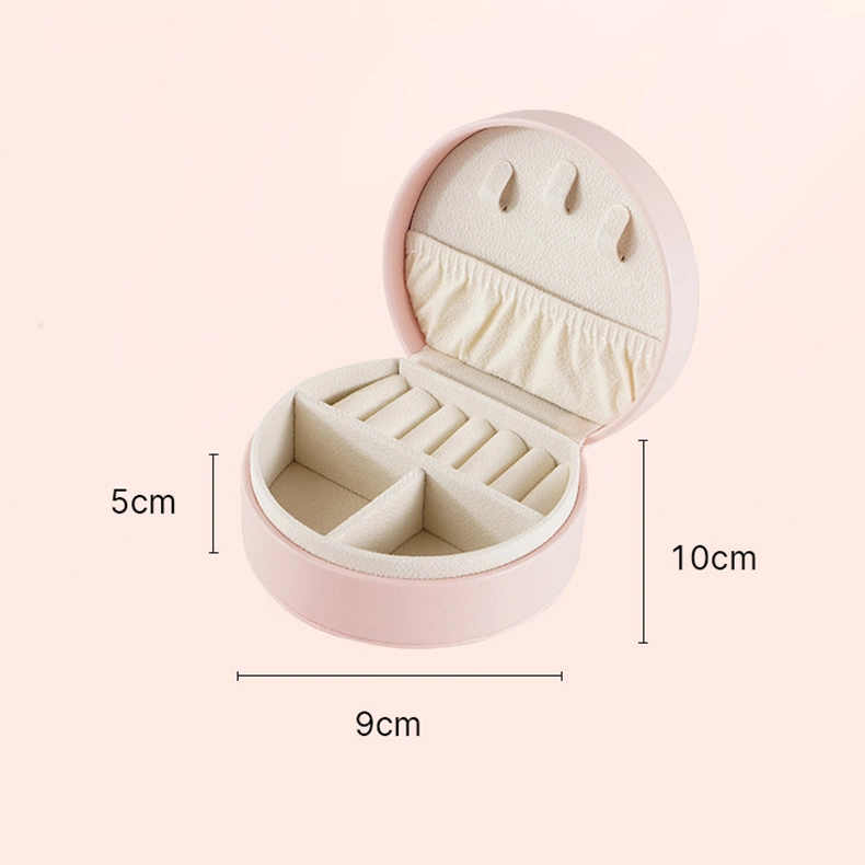 10cm*9cm*4.5cm Pink/Laurel-Green Luxury Flip Press Button Jewelry Box Cardboard Bracelet Ring Earring Necklace Jewelry Box with Logo