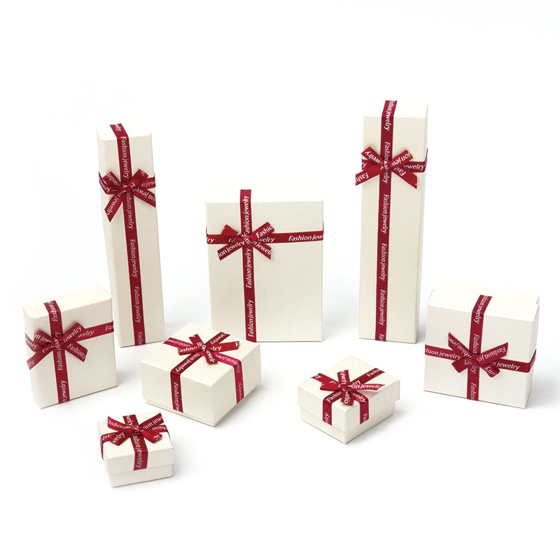 Wholesale Luxury Jewelry/Ring/Earring Packaging Rigid Paper Cardboard Lid and Base Gift Boxes