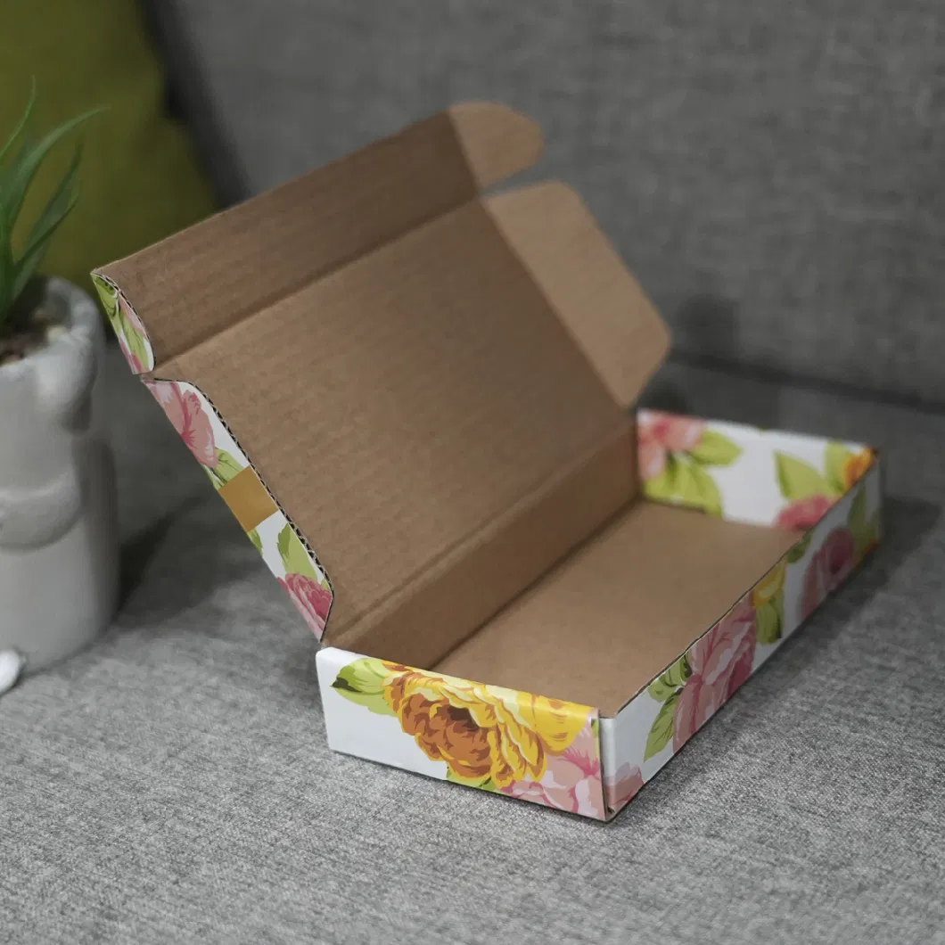 Custom Logo Foldable Corrugated Small Carton Clothes Gift Mailer Box Cardboard Packing Boxes