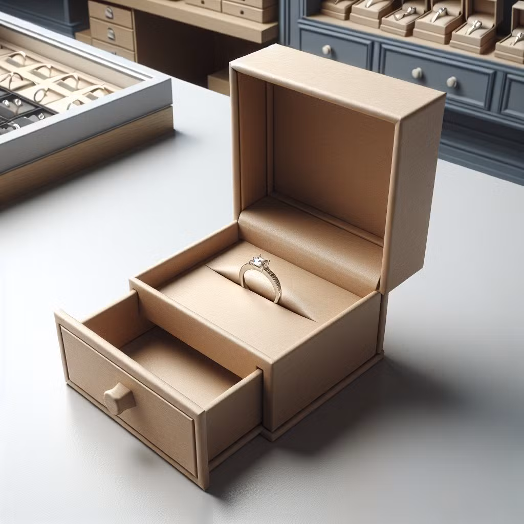 High Quality Handle Lining Velvet Unique Cardboard Slide Drawer Wedding Ring Pink Set Packaging Paper Necklace Earring Bracelet Ring Watch Jewelry Gift Box