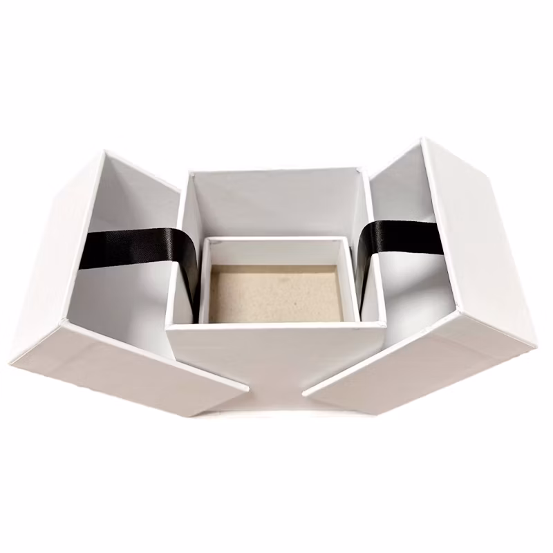 Custom Deluxe Cardboard Premium Perfume Essential Oil Boxes Accessories Boxes Rings Bracelets Jewelry Gift Boxes Open Lid Carton Packaging