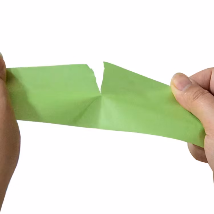 Black Blue Green White Yellow No Residue Colorful Rubber Waterproof Jumbo Roll Crepe Washi Paper Car Washi Painter Masking Tape