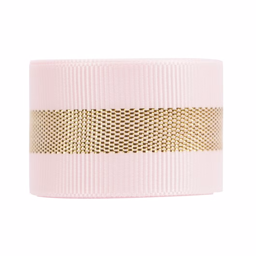 Wholesale Gold, Silver and Onion Ribbed Ribbon Gift Packaging Wedding Candy Shower Kit Gift Box Decorative Ribbon