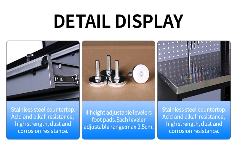 Gd Factory OEM Factory Supply Garage Workbench Colorful Tool Box Tool Chest with Drawers Tool Cabinets