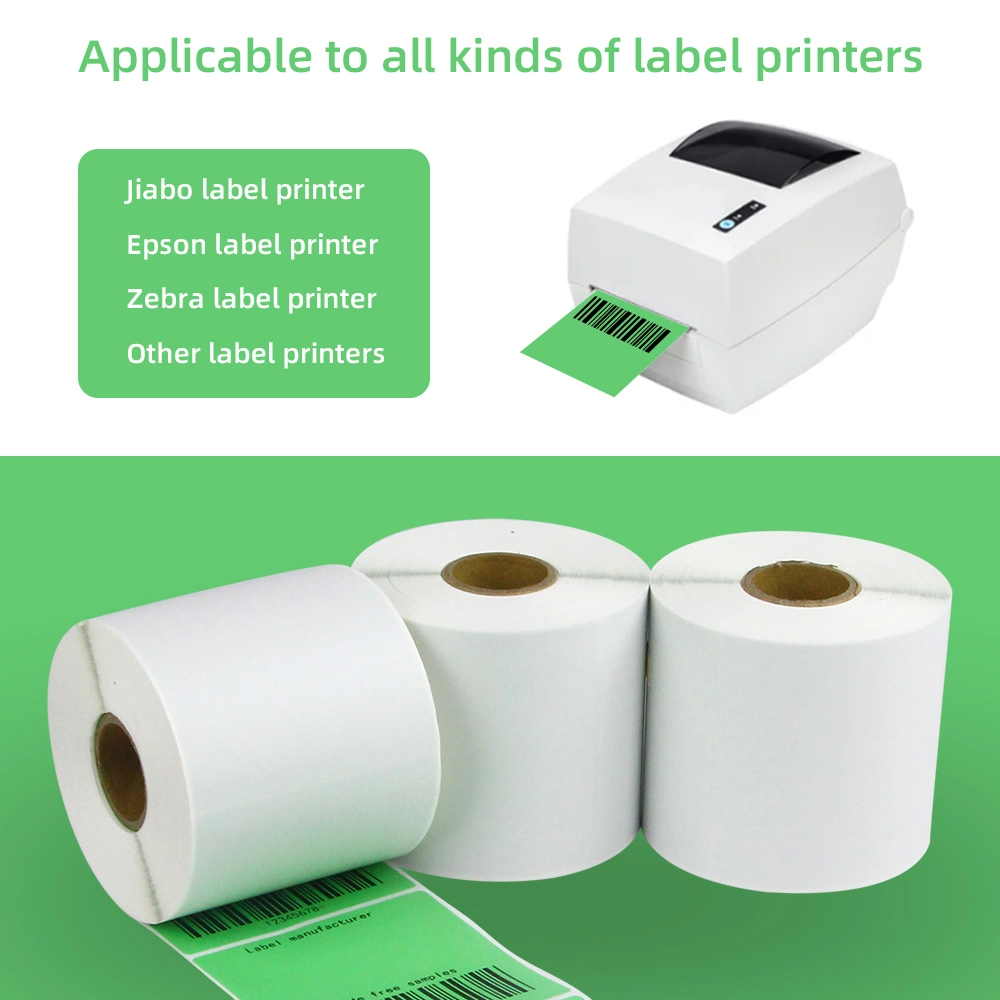 Wholesale Factory Price Adhesive Paper Custom Stickers Roll Direct Thermal 4X6 Labels 100X150 Shipping Labels Printing Barcode Labels Roll