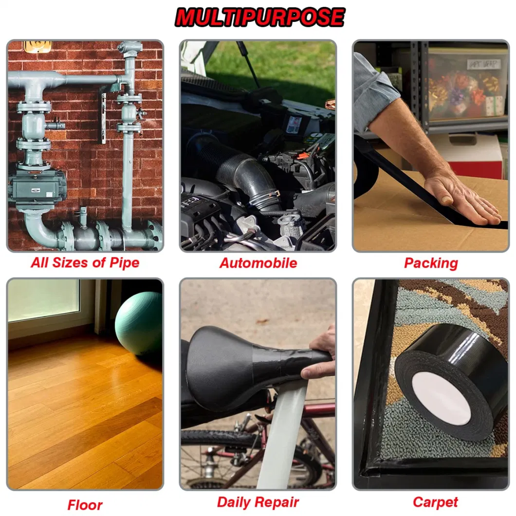 Custom 240u Heavy Duty Adhesive Masking Tape Decorative Colored Thickened Printed Cloth Duct Tape Waterproof No Residue