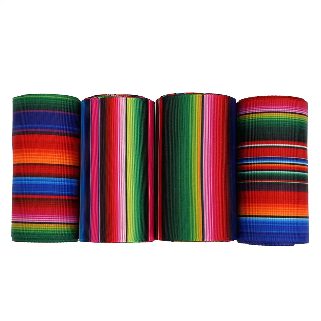 Factory Direct Sales Thread Belt Heat Transfer Mexican Style Decorative Ribbon Gift Packaging Belt Clothing Accessories Wholesale