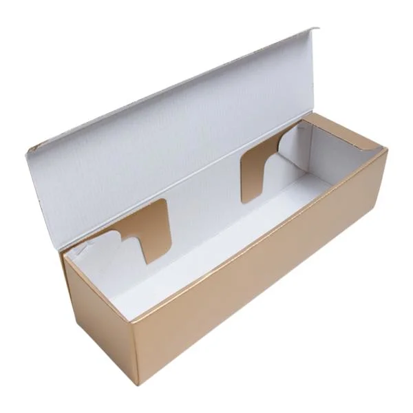 Cardboard Paper Wine Glass Packaging Gift Boxes with Ribbon Customized Paperboard Wine Box for Packing