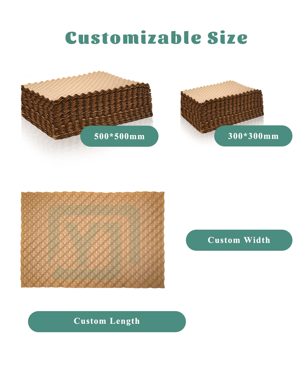 Most Popular 100% Eco-Friendly Recyclable Cushion Kraft Wrap Fill Packaging Protective Paper Bubble