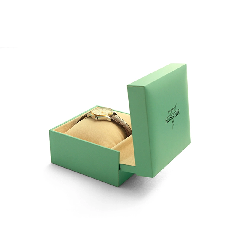 Custom Logo Printing Elegant Green Gift Paper Gift Jewelry Packaging Boxes