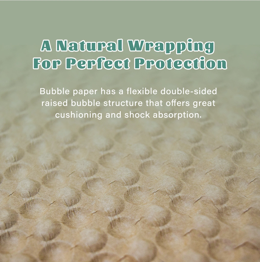 Most Popular 100% Eco-Friendly Recyclable Cushion Kraft Wrap Fill Packaging Protective Paper Bubble