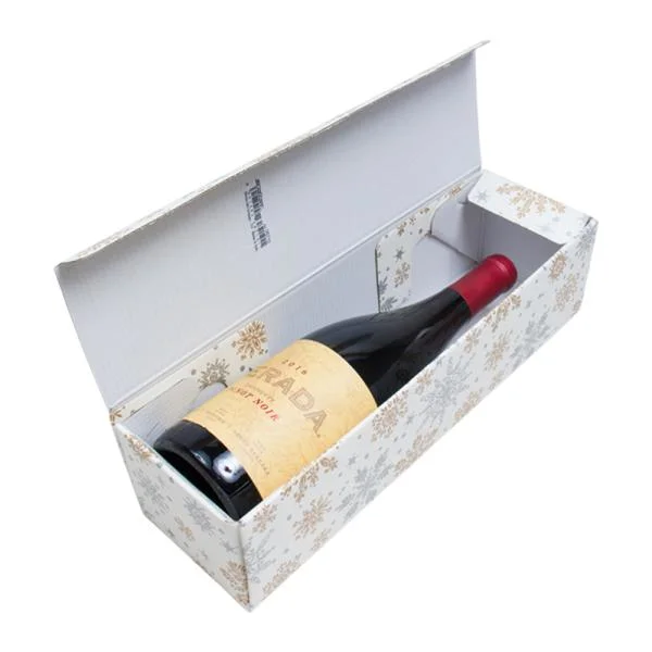 Cardboard Paper Wine Glass Packaging Gift Boxes with Ribbon Customized Paperboard Wine Box for Packing