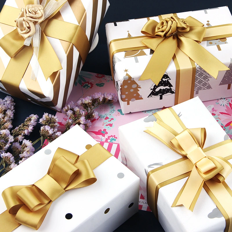 2024 Christmas Hot Selling Environmental Protection 50 * 70cm Gift Wrapping Paper Clothing Shoes Bag Packaging Thin Paper