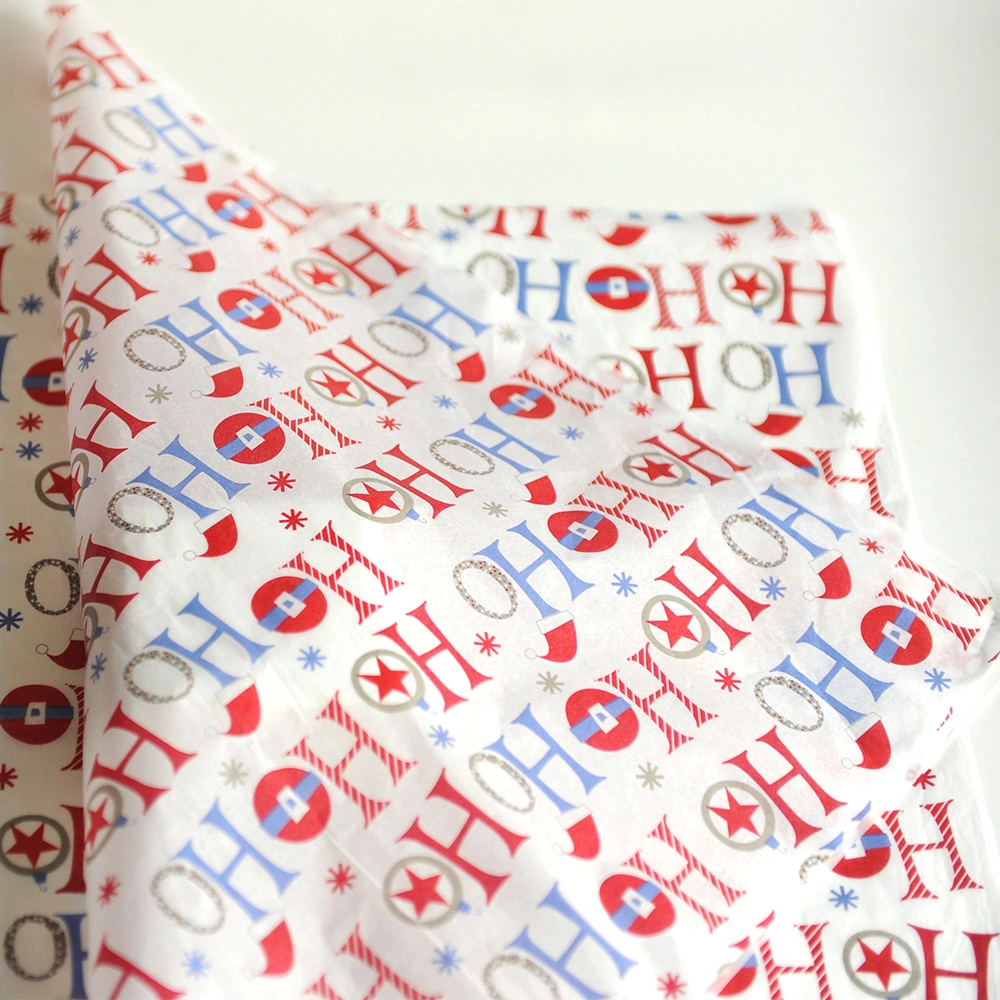 Factory Custom Clothing Wrapping Paper 17GSM White Tissue Paper with Logo Printed