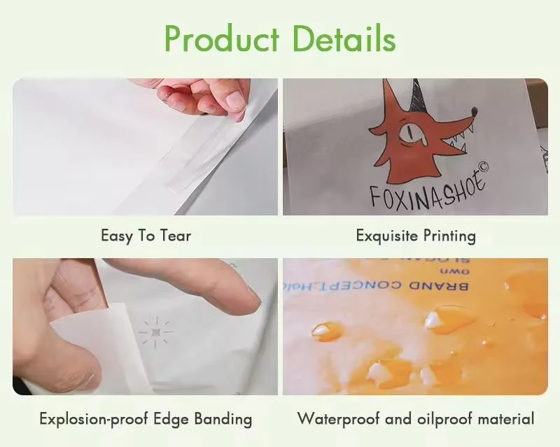 Custom or Standard Wholesale Self-Adhesive and Environmentally Friendly Glassine Paper Bags Packaging with Your Own Logo Printed Food Packaging