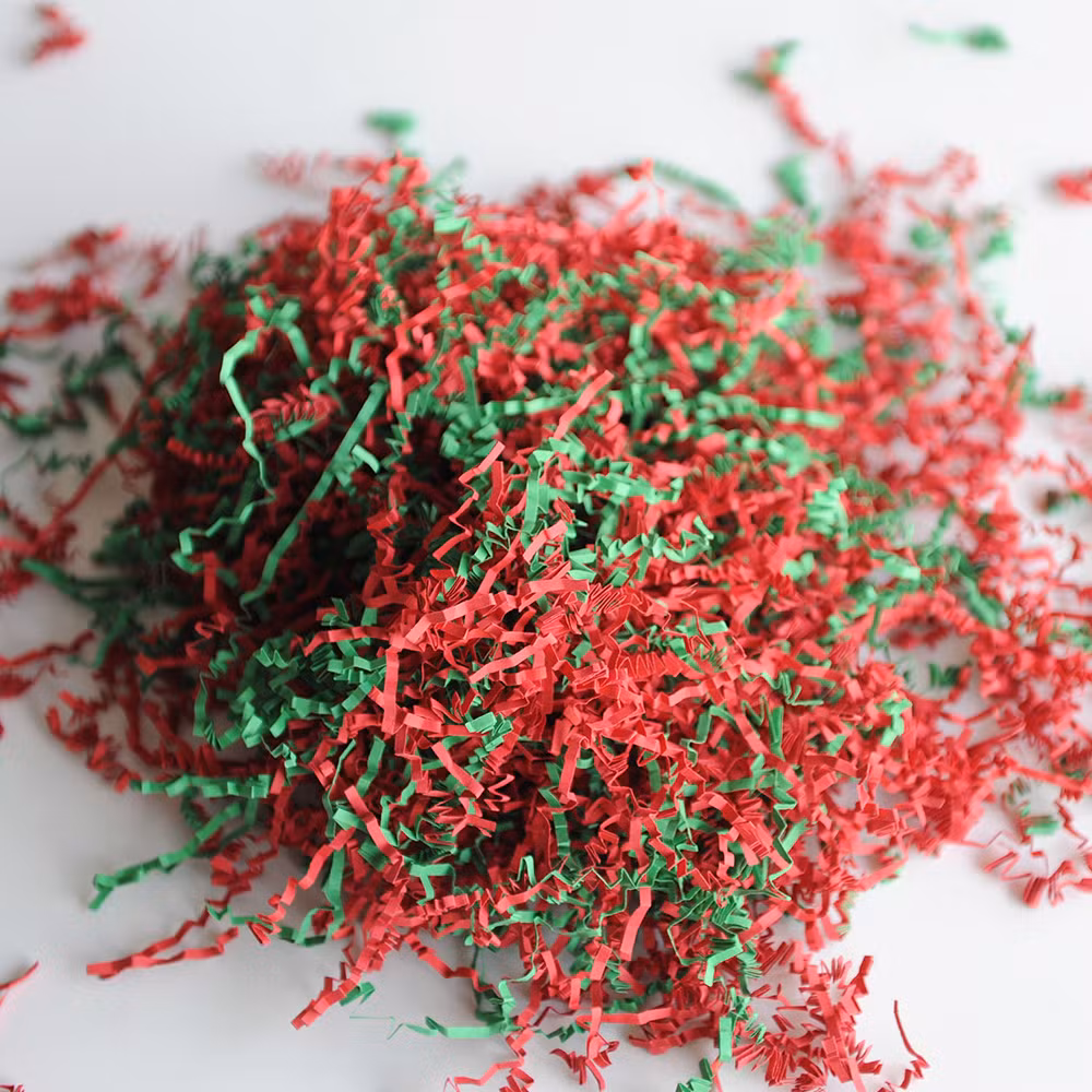 Colorful Decorative Crinkle Shredded Paper Filler for Candy Box Stuffing