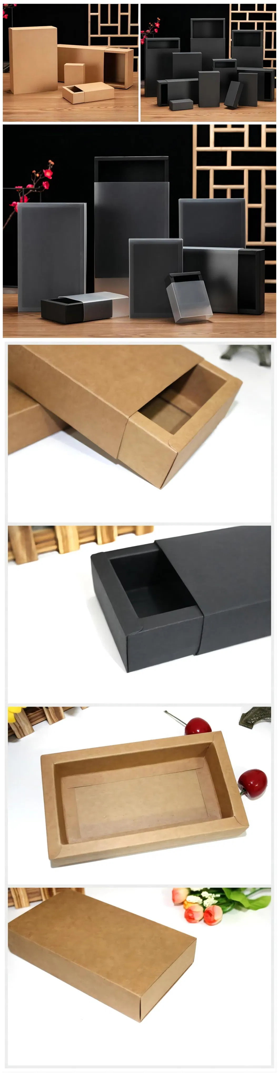 FSC Custom Recycled Brown Kraft Paper Waste Box Tea Coffee Cosmetic Soap Cooking Utensil Sponge Clothes Packing Packaging Carton Box