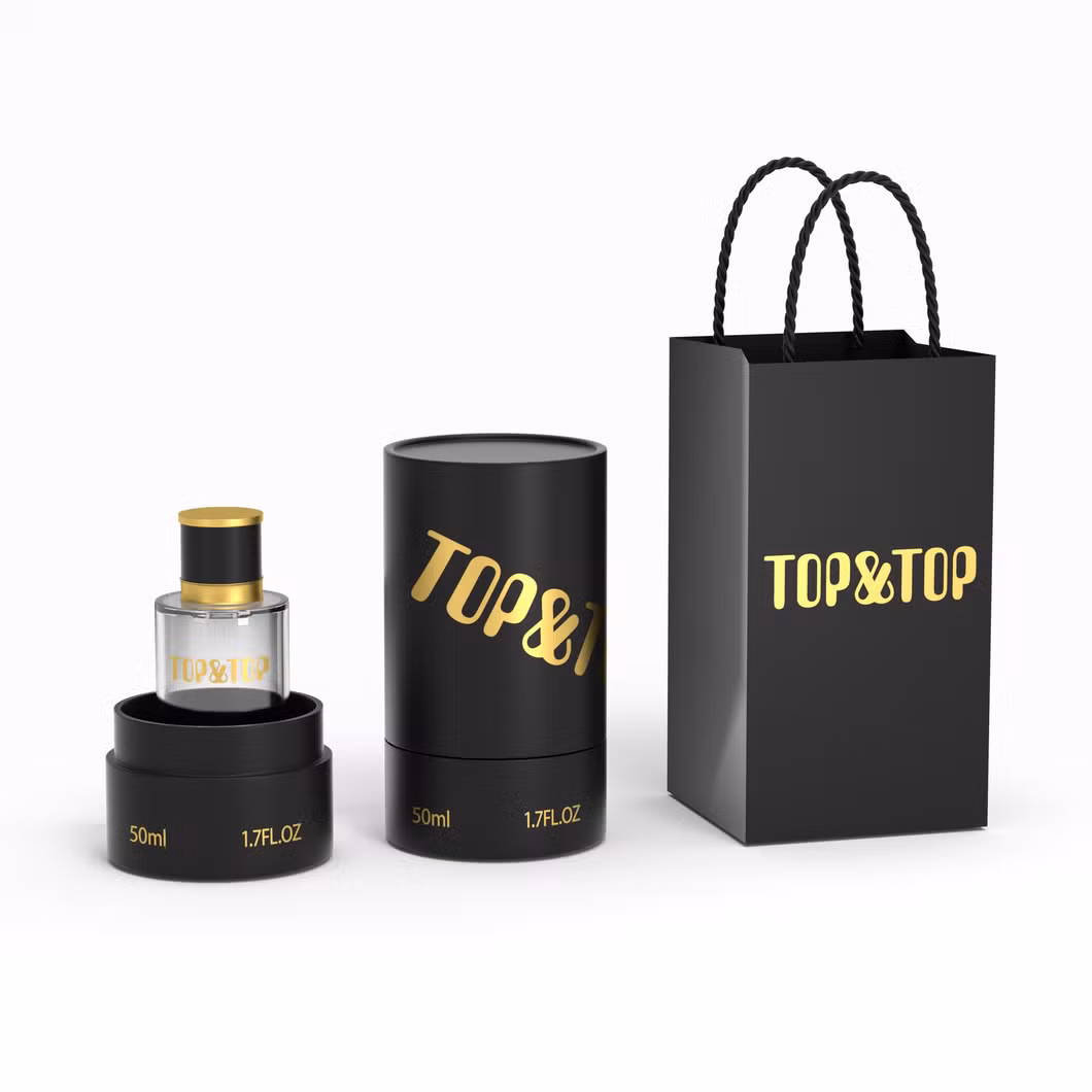 Custom Cylinder Tube Paper Cardboard Boxes Skincare Cosmetic Wine Perfume Gift Shipping Box Packaging with Cardboard Sleeve Lids