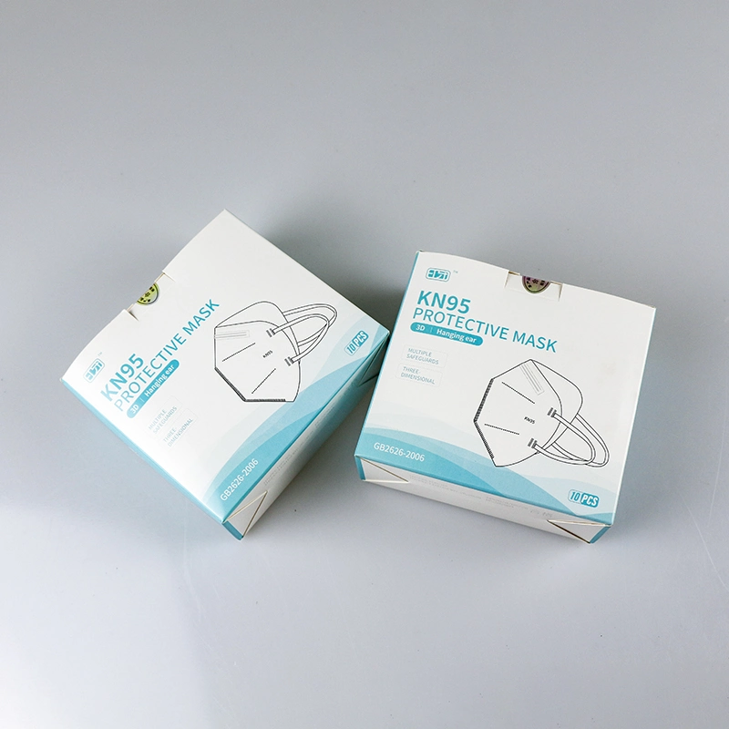 Customized Logo Printed Featured Recyclable Paper Type Cardboard Disposable Carton Face Mask Box