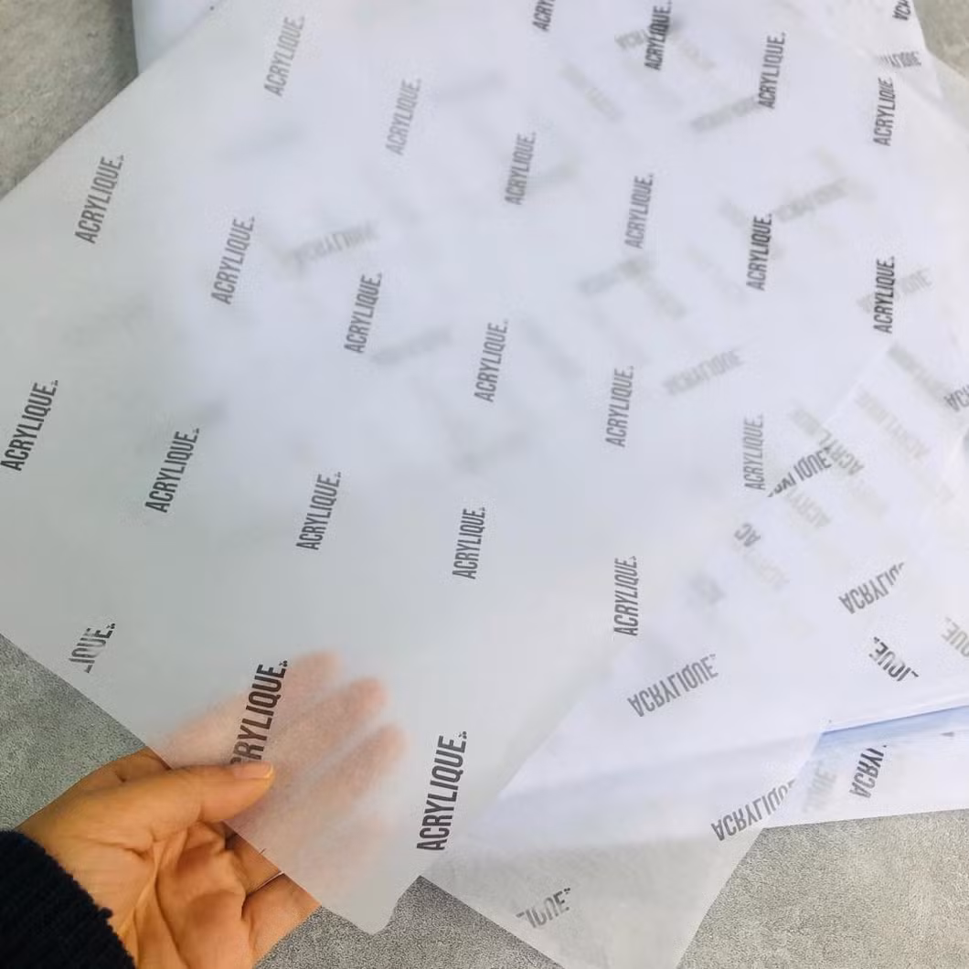 Custom 17g Tissue Paper Eco Friendly One Side Printing Gold Logos Gift Wrapping Paper