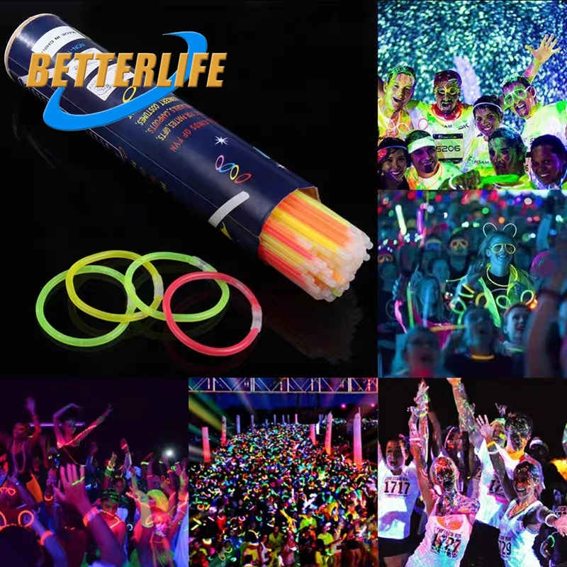 Wholesale 100 PCS Neon Bracelet Pack Green Easter Eggs Emergency Necklace Wedding Glasses Light up Colorful for Birthday Concert Party Supplies Glow Stick Toy