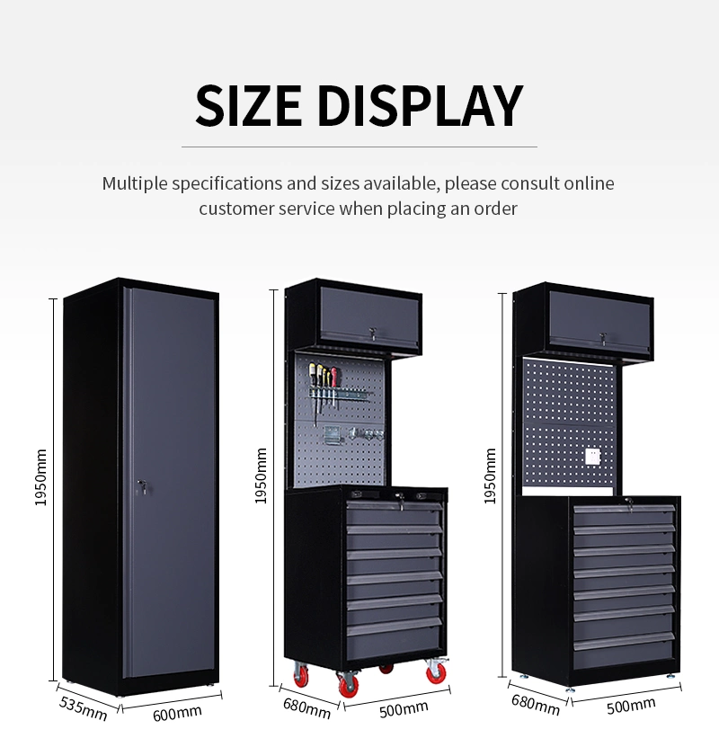 Heavy-Duty Tool Chest with Lockable and Ventilated Drawers for Secure and Organized Storage Cabinet