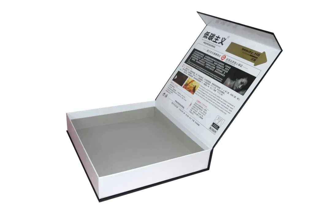 Book-Type Magnetic Closure Gift Box Specialty Paper Material Packaging Boxes with Gold Hot Stamping Process