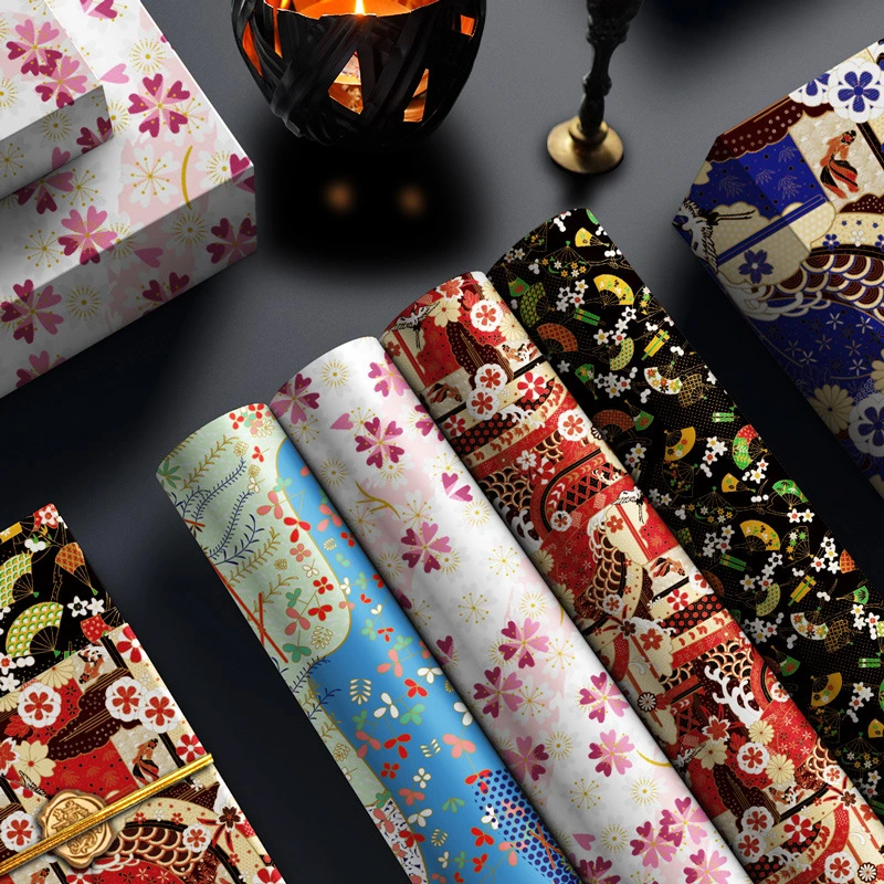 2024 Christmas Hot Selling Environmental Protection 50 * 70cm Gift Wrapping Paper Clothing Shoes Bag Packaging Thin Paper