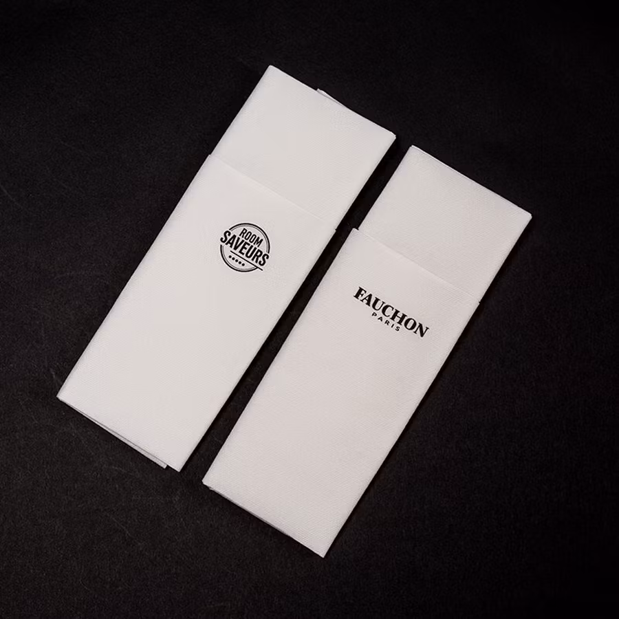 High Quality Fancy Restaurant Paper Tissue Eco Friendly Dyed Red Airlaid Paper Napkins