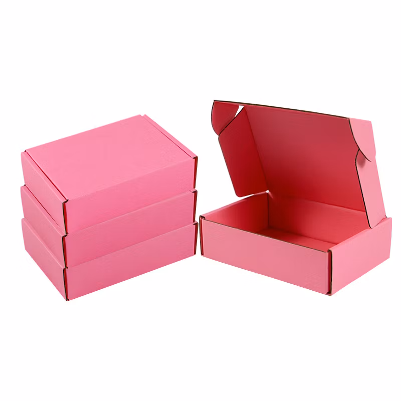Eco-Friendly Recycle Brown Kraft Paper Folding Mailer Box Corrugated Cardboard Box Custom Logo Shipping Boxes