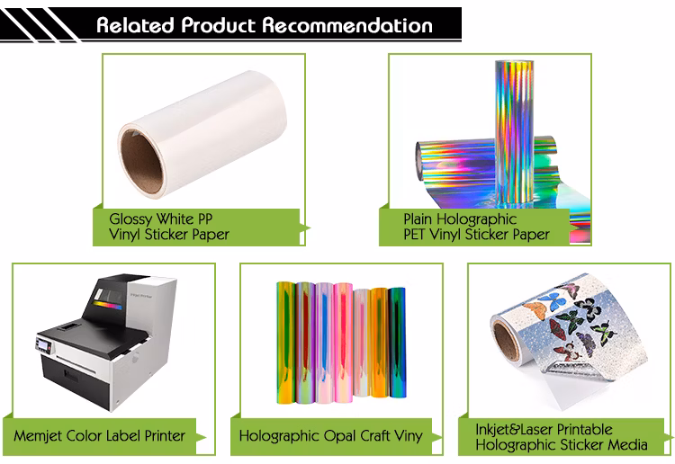 Inkjet Blank Clear Label Waterproof Vinyl Sticker Paper