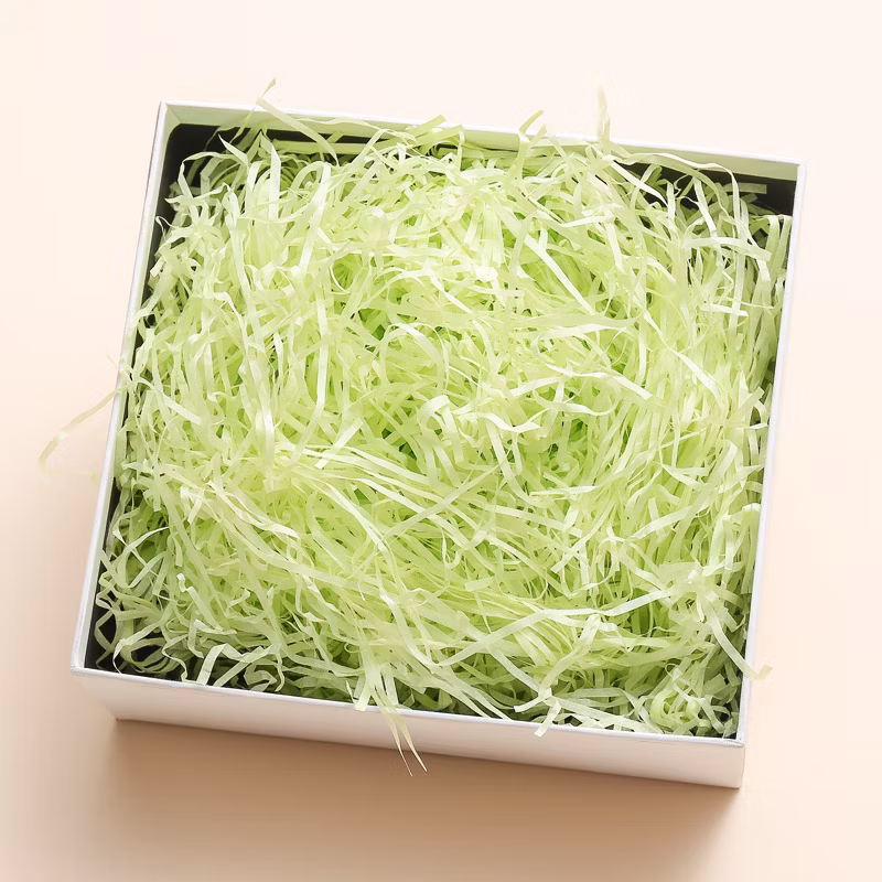 DIY Lafite Paper Color Pink Blue White Shredded Paper Filler for Gift Paper Box Packaging