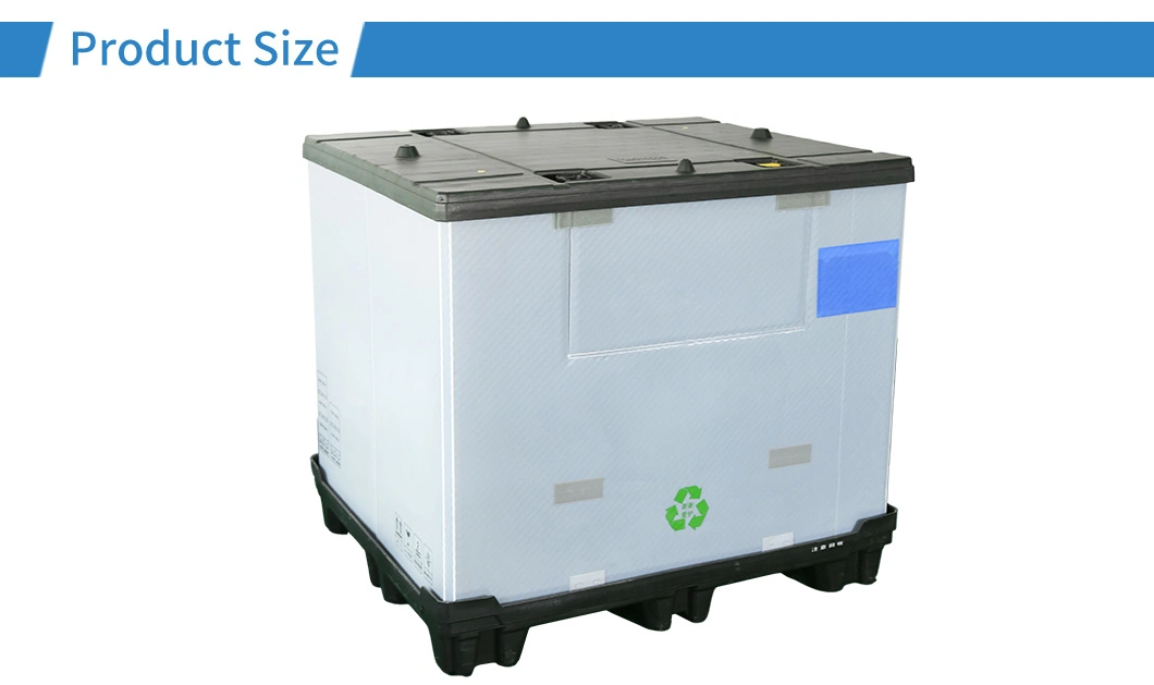 Flexible Sizes Impact Resistant Logistic Corrugated Lightweight Bulk Container Polybox Spare Foldable Plastic Sleeve Pack Pallet Box