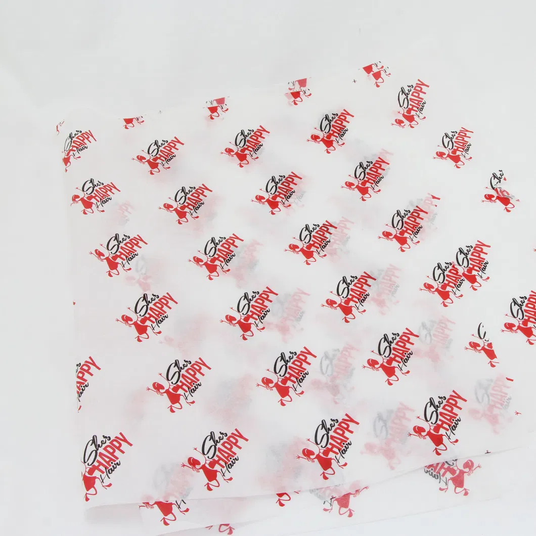 Factory Custom Clothing Wrapping Paper 17GSM White Tissue Paper with Logo Printed