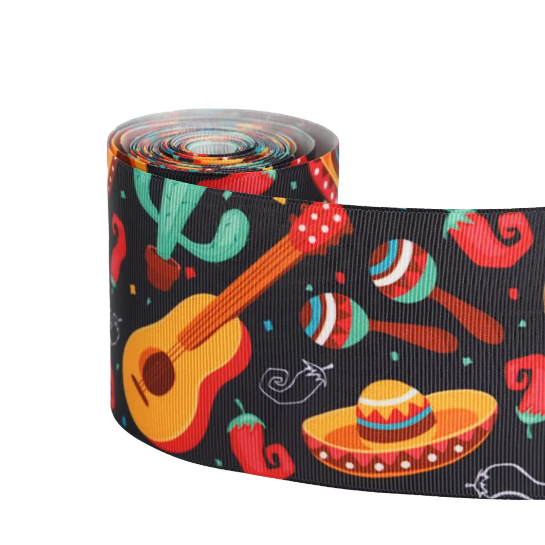 Factory Direct Sales Thread Belt Heat Transfer Mexican Style Decorative Ribbon Gift Packaging Belt Clothing Accessories Wholesale