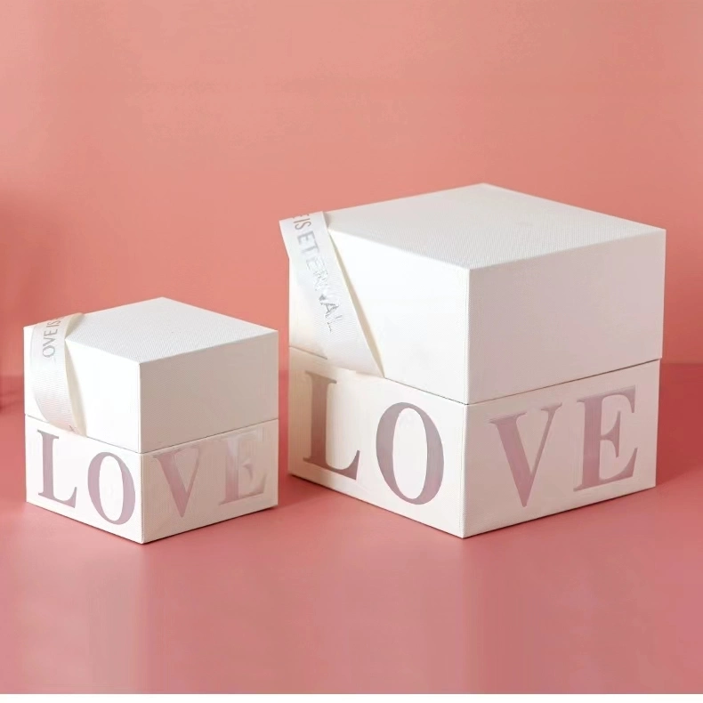 Luxury Rigid Paper Packaging Gift Boxes with Leather or Ribbon Handle for jewellery Necklace Bracelet Rings Drawer Paper Candy Wedding Party Valentine&prime;s Day