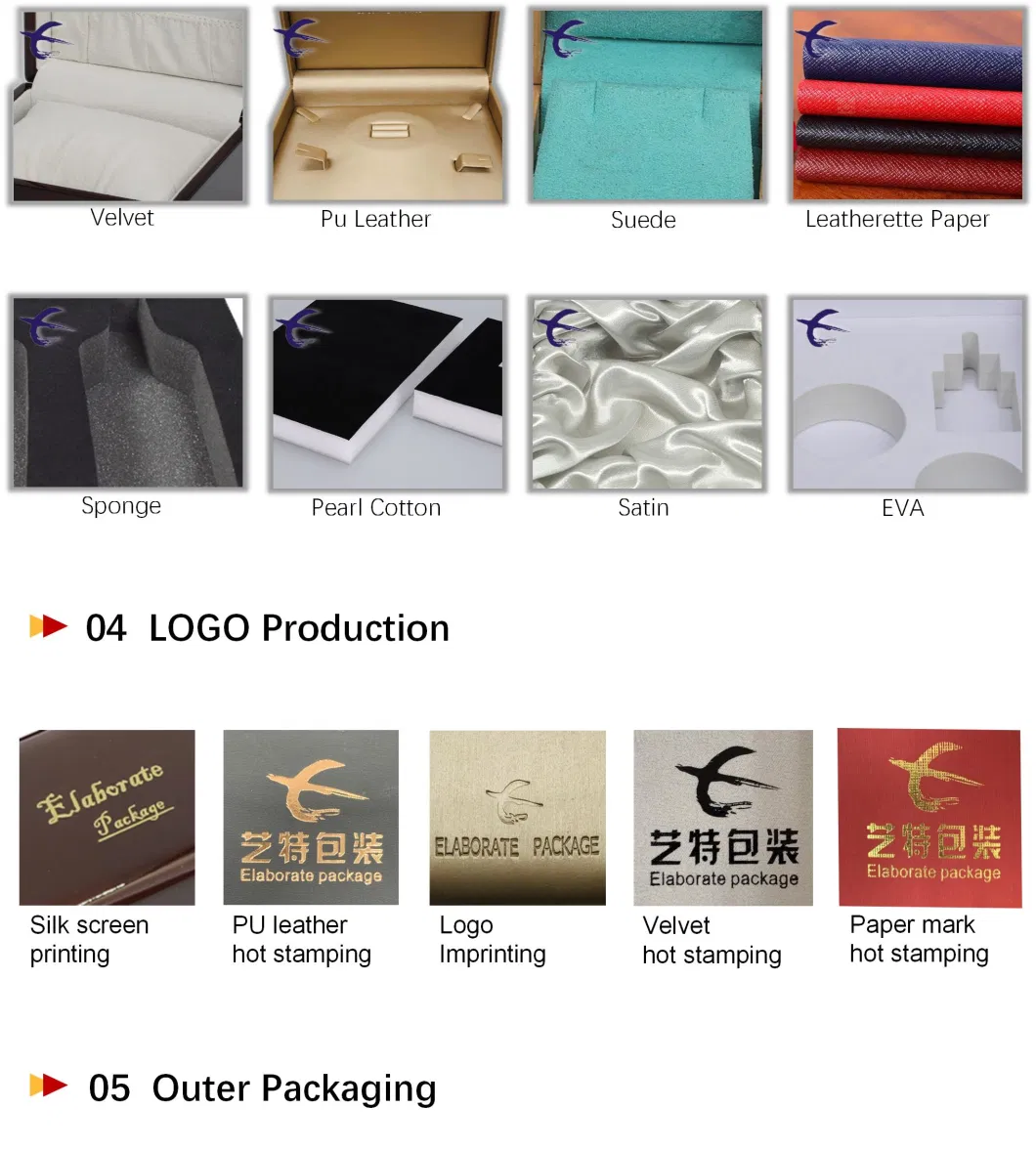 Wholesale Customization Piano Paint/Jewelry Box/Wooden Packing/PU Leather Box/Velvet Box/Necklace/Ring/Pendant/Bracelet/Bangle/Coin/Perfume Box/Velvet/Gift Box/